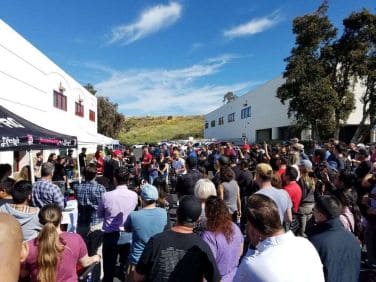 Crowd at 2019 Drive Electric Earth Day Carlsbad.