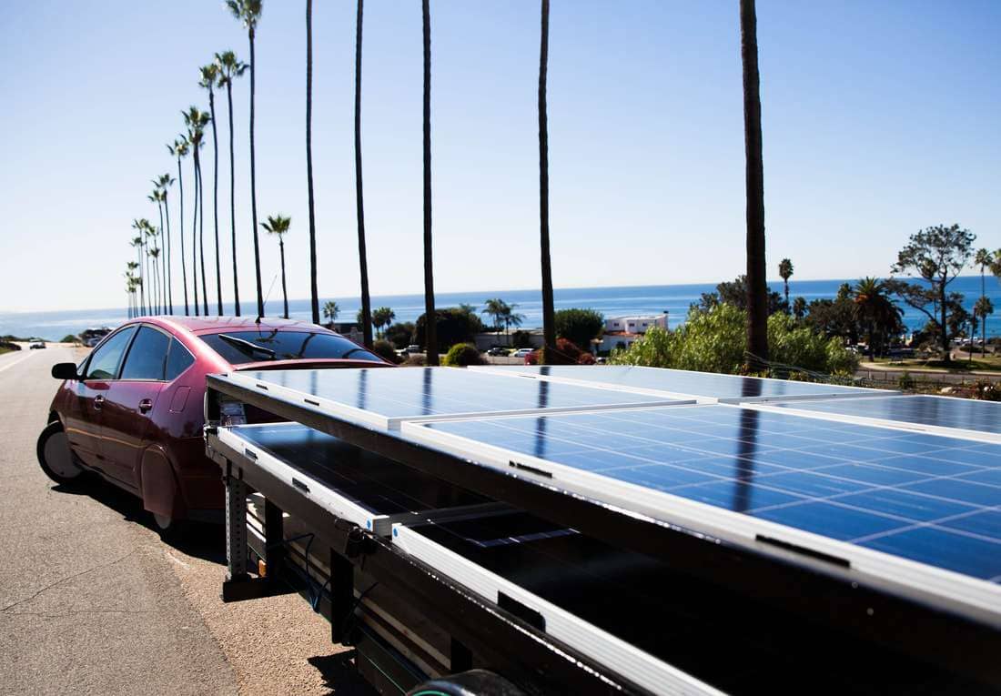 The Mobile Energy Ecosystem by the beautiful San Diego coast.