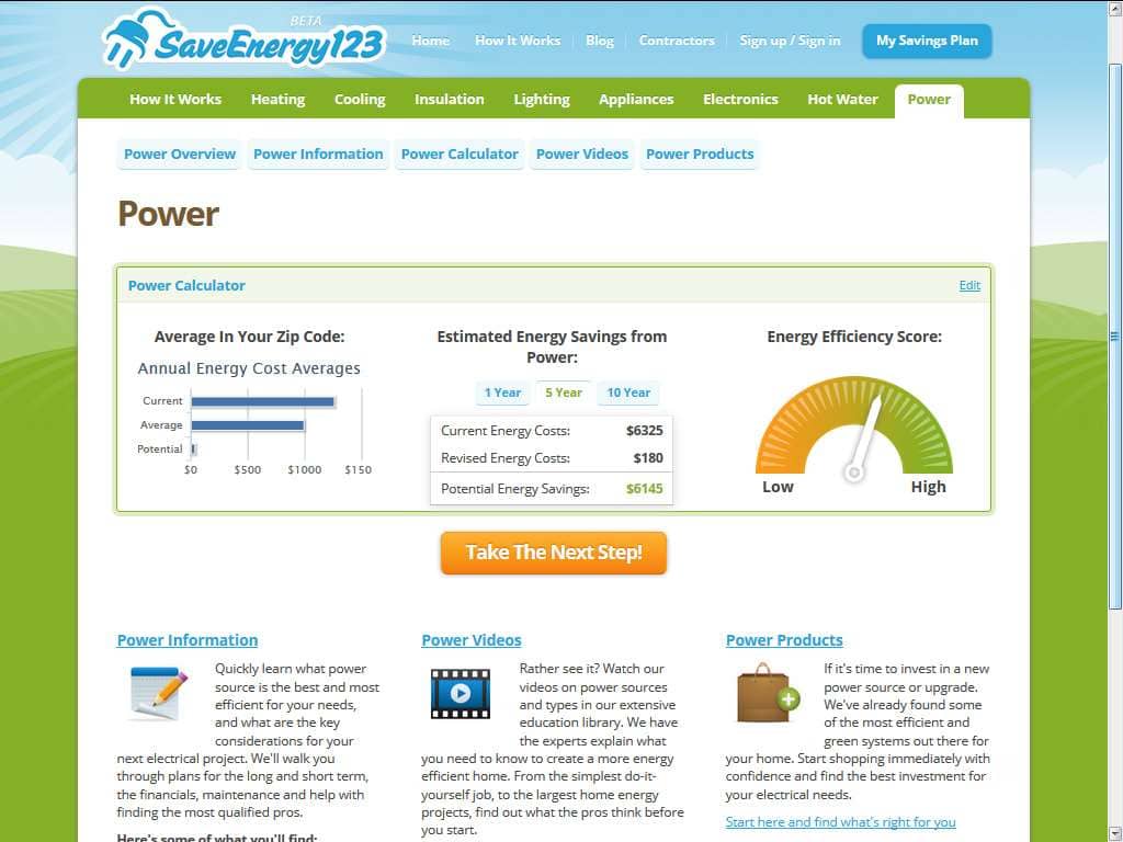 SaveEnergy.com, Power.