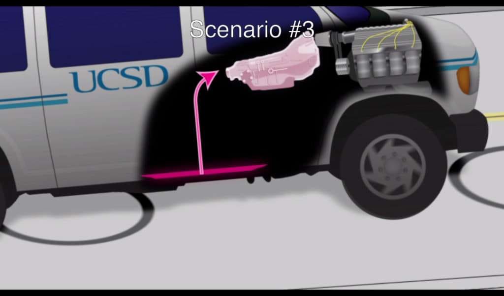 Grid sends power from vehicle to battery wirelessly.