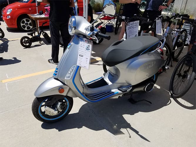 EV scooter. 2020 Primavera Elettrica; Vespa Motorsport; $7500