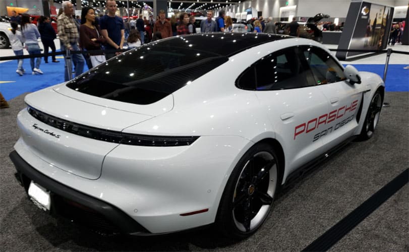BEV 2019 Porsche Taycan; 202 mi range; $103,000