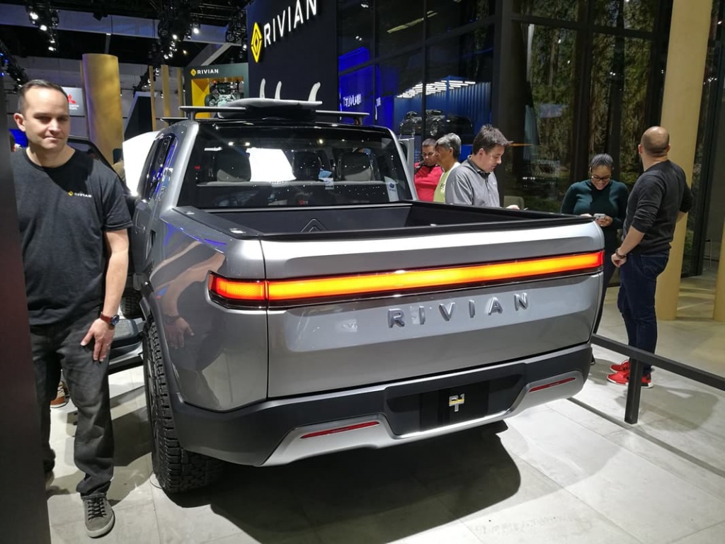 Rivian R1T electric truck on 2018 LA Auto Show