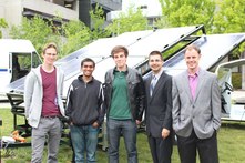 Engineers for a Sustainable World students with Solar Slider