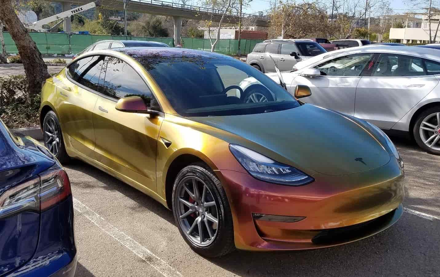 goldenTeslaModel3min Makello Blog
