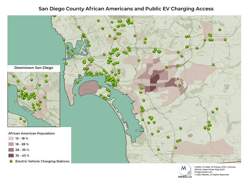 Few public EV chargers are in African American communities