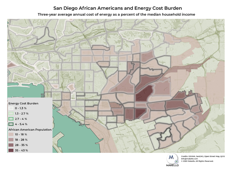 Energy cost impacting African American communities.