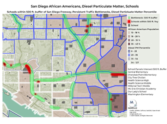 Idling cars poor air quality respiratory isseus