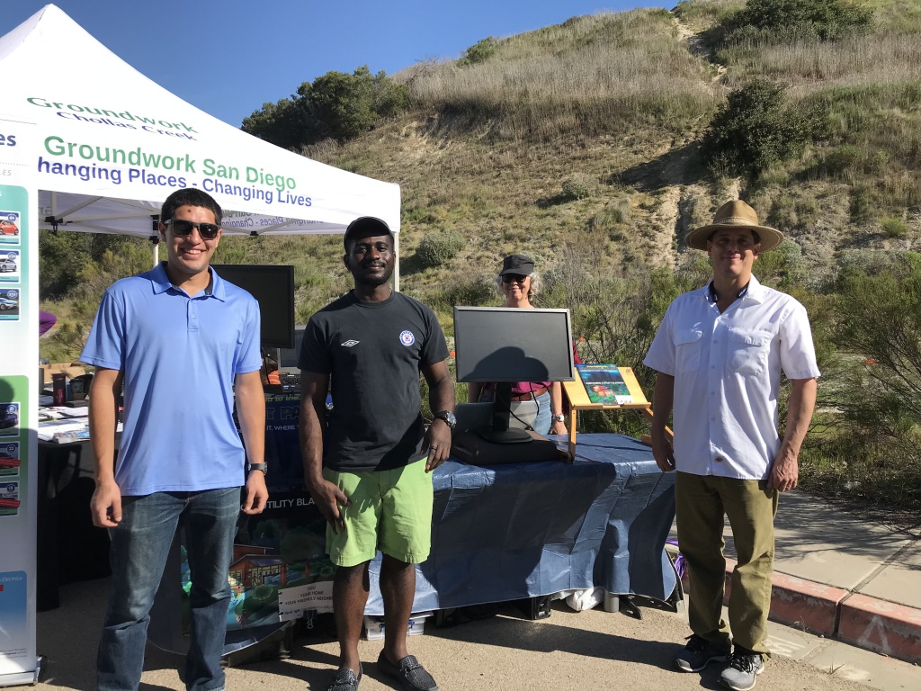 Makello team staffing booth at Groundwork San Diego event