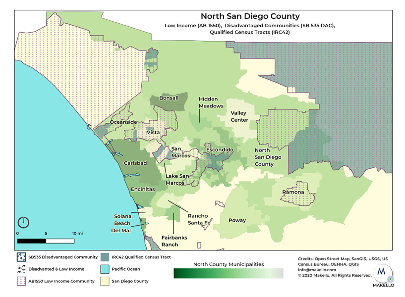 Disadvantaged/Low Income Communities eligible SGIP Rebates