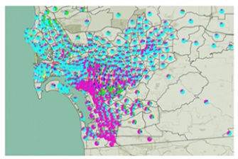 map data representation graphic