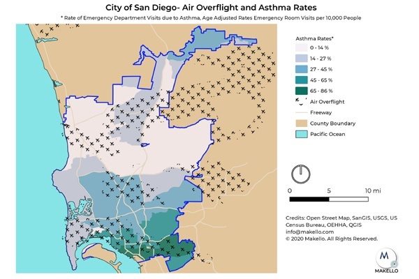 Air pollution from cars and planes impacts health