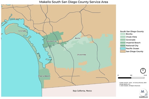 Makello service communities in South County San Diego