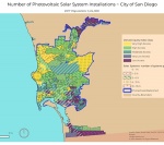 Solar Electric Installations In The City Of San Diego.
