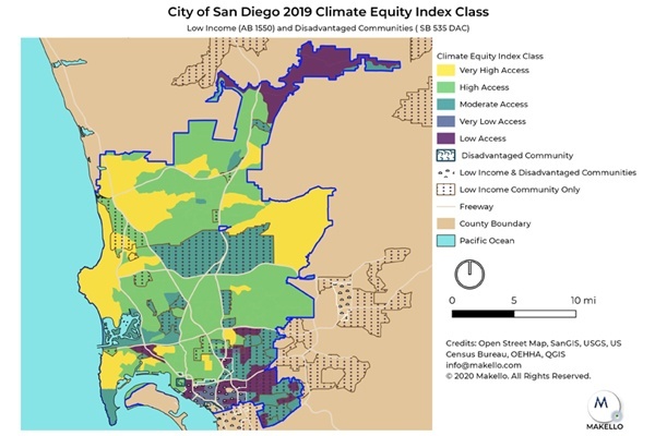 City of San Diego Climate Equity Index