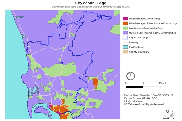 Disadvantaged and Low Income Communities in San Diego