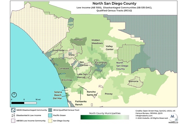 Disadvantaged and Low Income Communities in San Diego