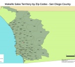 Makello Service Area Map With Zip Codes