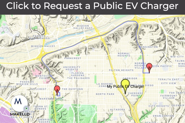 Request a Public Electric Vehicle Charger. CalEVIP program