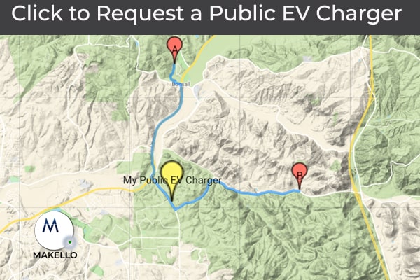 Request a Public Electric Vehicle Charger. CalEVIP program