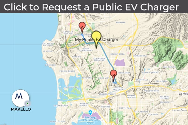Request a Public Electric Vehicle Charger. CalEVIP program
