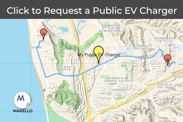 Request a Public Electric Vehicle Charger. CalEVIP program