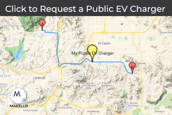 Request a Public Electric Vehicle Charger. CalEVIP program