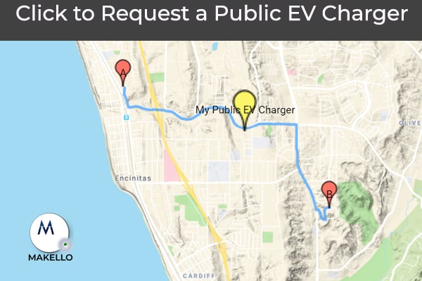 Request a Public Electric Vehicle Charger. CalEVIP program