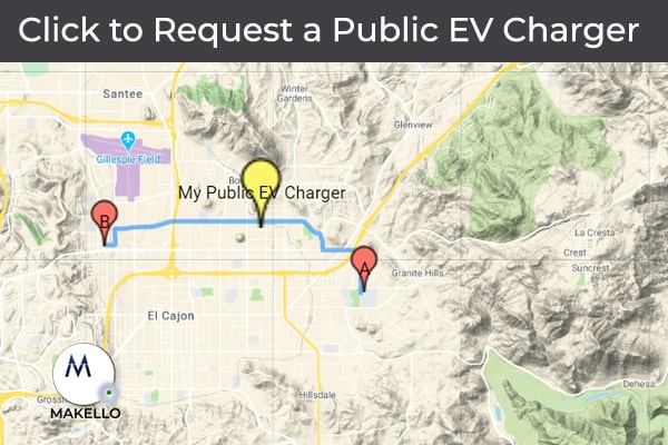 Request a Public Electric Vehicle Charger. CalEVIP program