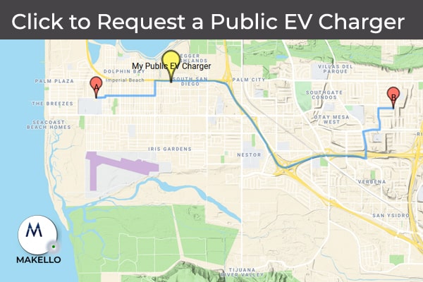 Request a Public Electric Vehicle Charger. CalEVIP program