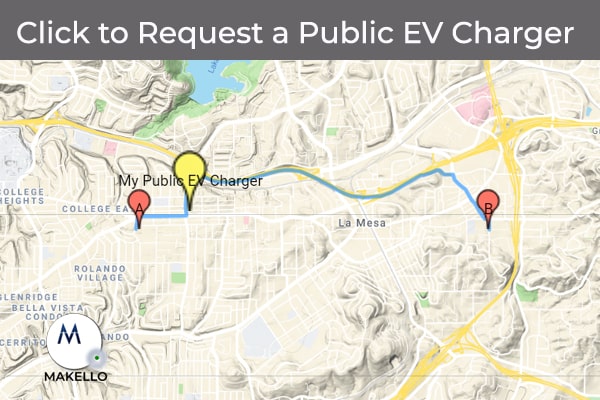 Request a Public Electric Vehicle Charger. CalEVIP program