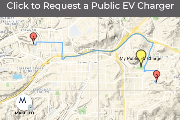 Request a Public Electric Vehicle Charger. CalEVIP program