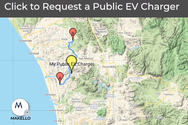 Request a Public Electric Vehicle Charger. CalEVIP program