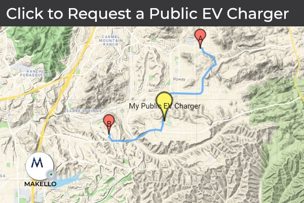 Request a Public Electric Vehicle Charger. CalEVIP program