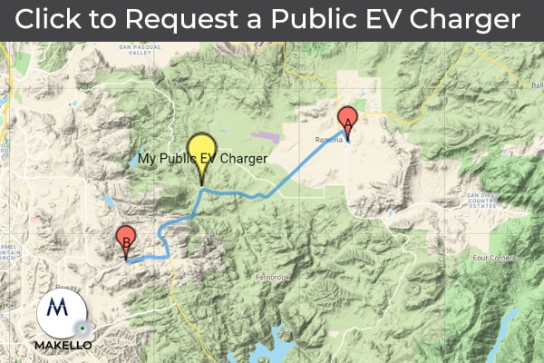 Request a Public Electric Vehicle Charger. CalEVIP program