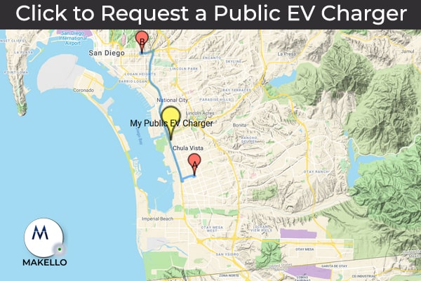 Request a Public Electric Vehicle Charger. CalEVIP program