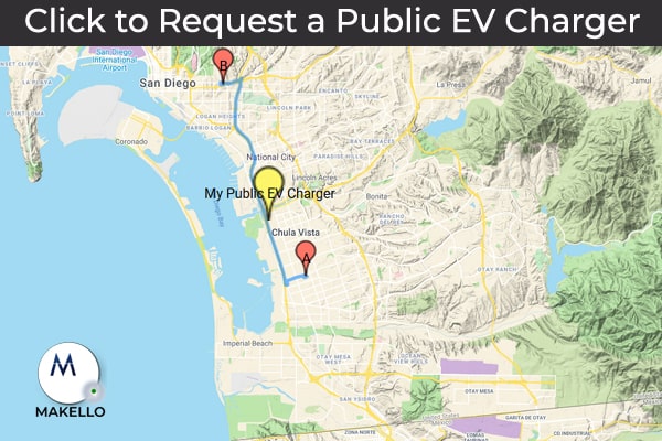 Request a Public Electric Vehicle Charger. CalEVIP program