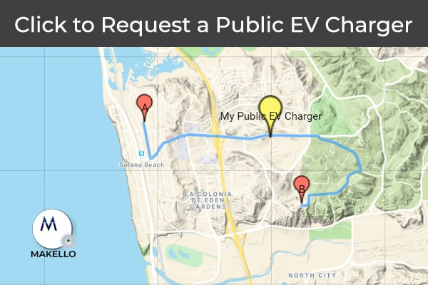 Request a Public Electric Vehicle Charger. CalEVIP program