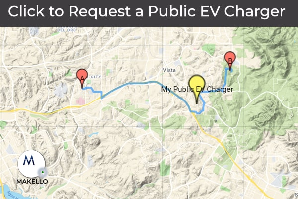 Request a Public Electric Vehicle Charger. CalEVIP program